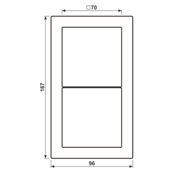 JG Rahmen 2fach lichtgrau        FD982LG 