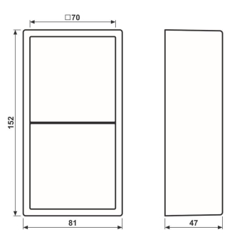 Jung AP-Kappe 2f Duroplast  LC 582 A 227 