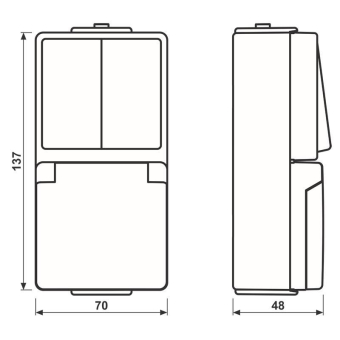 JG SCHUKO-Steckdose WG 600 IP44    675 W 