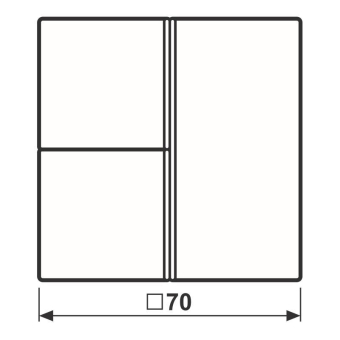 Jung Tastensatz komplett 3f  LS403TSASWM 