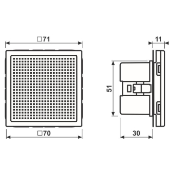 JG Lautsprechermodul Aluminium  LSM AL 4 