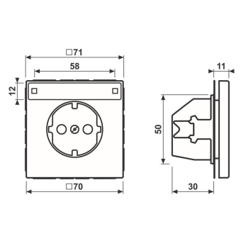 Jung SCHUKO Steckdose          AL1520NAD 