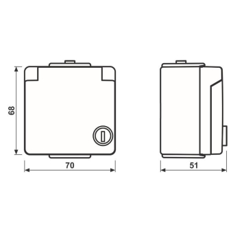 JG APWG WG 600 Schuko-Steckdose   620WSL 