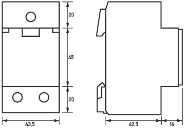 DOEP         RDS 9 Reiheneinbausteckdose 