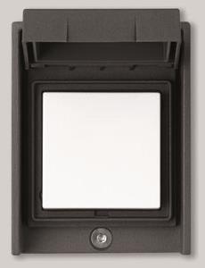 BEGA Einbaugehäuse grafit 10A 250V 70161 