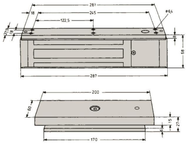 FF Flächenhaftmagnet mit Gegen-   828-44 