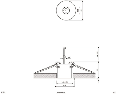 EVN Halogen-NV-Lichtpunkt konkav  421001 