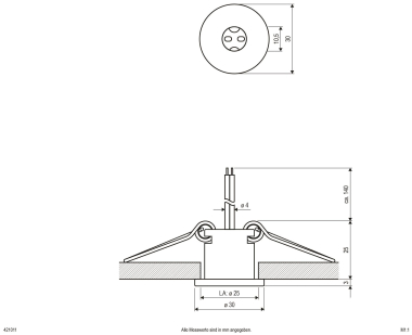 EVN Halogen-NV-Lichtpunkt konkav  421011 