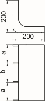OBO KV3 35038 Vertikalkrümmer 3-zügig f. 