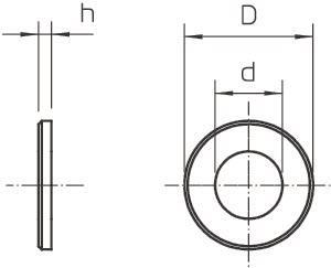 OBO WS M10 D20 A4 Unterlegscheibe M10 A4 