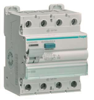 Hager Fi-Schalter 4polig 10kA    CGA640D 
