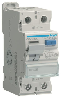 Hager Fi-Schalter 2polig 10kA    CGA525D 