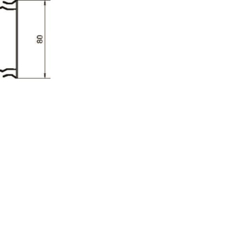 Hager Brüstungskanal-Oberteil BRA0802ELN 