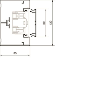 Hager Brüstungsk.Unterteil BRA8513019016 