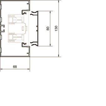 Hager Brüstungsk.Unterteil BRA6513019016 