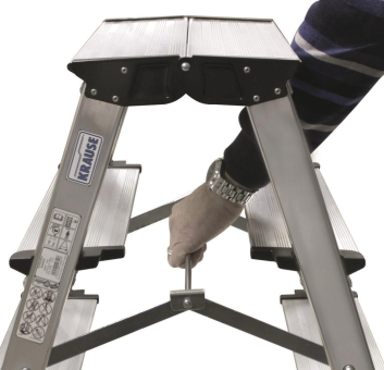 KRAU Doppel-Klapp Tritt (Alu)     126030 