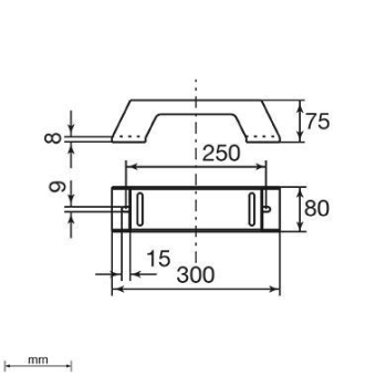 Unex isol. Längsträger 300mm    66305-48 