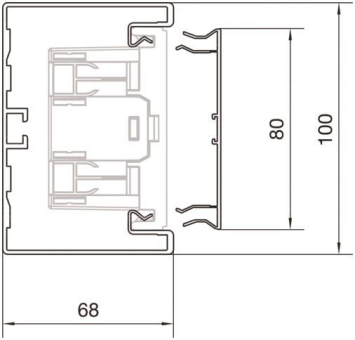 Hager Brüstungsk.Unterteil BRA6510019016 