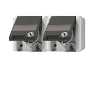 JG SCHUKO-Zweifach-Steckdose  8220 NAWSL 