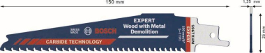 Bosch EXPERT Säbelsägeblatt   2608900396 
