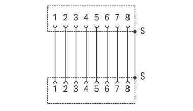 WAGO 289-172 Übergabemodul,RJ-45,RJ-45 