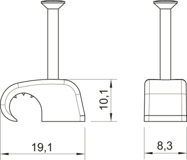 OBO 2026 35 LGR Haft-Clip 7-12mm L35 PP 