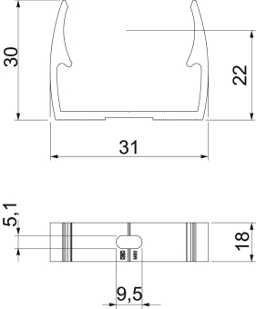 OBO ALQ M25 Quick-Schelle M25 Alu 
