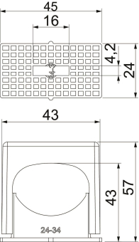 OBO 3052 LGR Druck-ISO-Schelle 24-34mm 