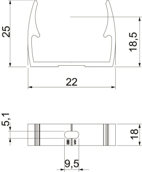 OBO ALQ M16 Quick-Schelle M16 Alu 
