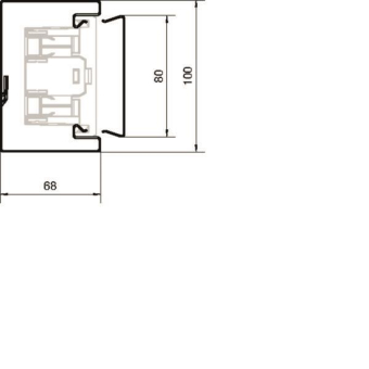Hager Brüstungsk.Unterteil BRS6510019016 
