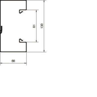 Hager Brüstungsk.Unterteil BRS6513019016 