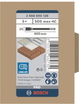 Bosch 2608690126         SDS-MAX 5ER BUL 