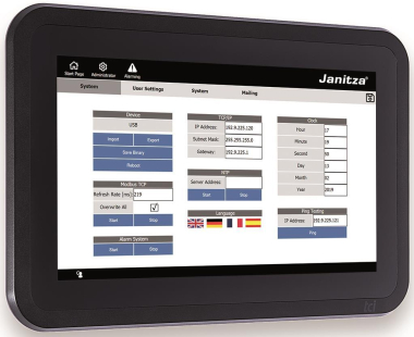 Janitza Smart      TOUCHPANEL JPC100 WEB 