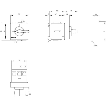 Siemens 3LD21300TK13 Not-Ausschalter 3p 