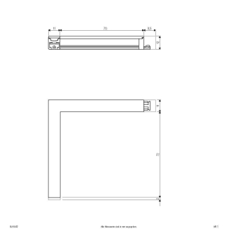 EVN LED Anbauleuchte alu Ecke    SLVSL02 