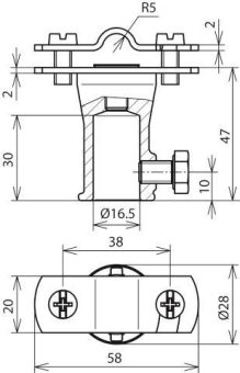 DEHN Befestigungsbuchse ZG/NIRO   106128 