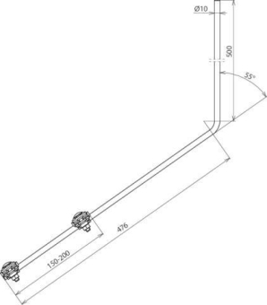 DEHN Fangspitze D 10mm L 1000mm   101110 