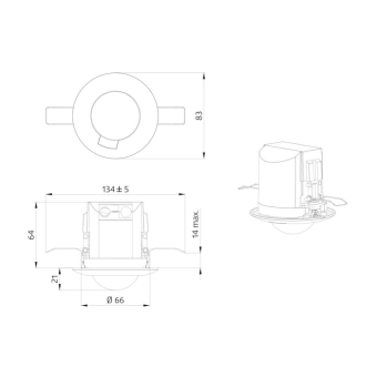 BEG 93240 PD2N-S Slave-Gerät 360° PD2N-S 