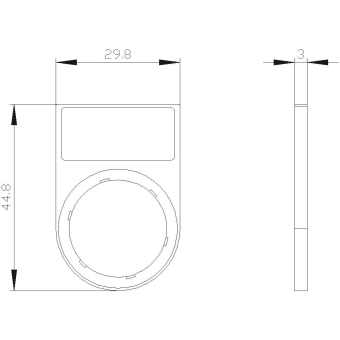 Siemens 3SU19000AG100AA0 Schildträger 