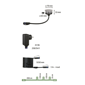 Paulmann Outdoor Plug & Shine      94752 