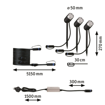 Paulmann Outdoor Plug&Shine Pike   94685 