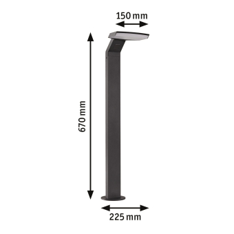 Paulmann Outd 230V Poller Zerena   94829 
