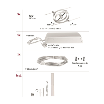 Paulmann Wire DC Set Cardan        94490 