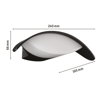 Paulmann Outd. 230V Wand Mesana    94765 