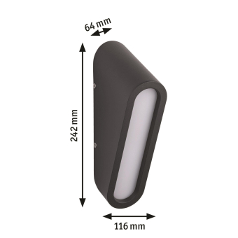 Paulmann Outdoor 230V Wandleuchte  94733 