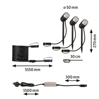 Paulmann Outdoor Plug&Shine Pike   94686 