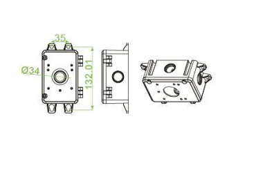 INDEXA Anschlusskasten f.Kameras   AK101 