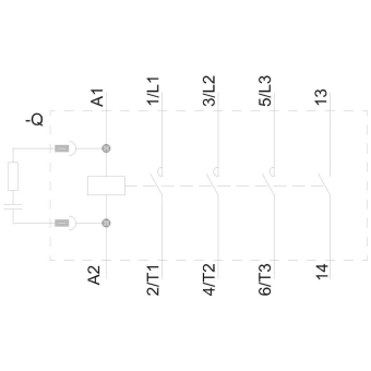 SIEM Schütz, AC -3, 7,5 KW 3RT2018-2EP01 