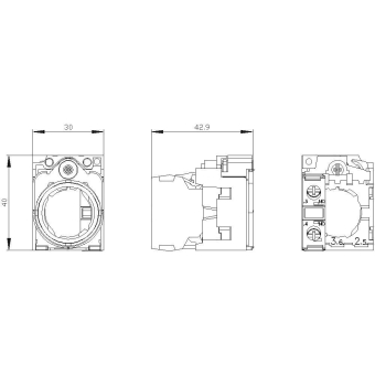 Siemens 3SU15501AA101BA0 Halter 