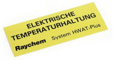 Raychem Aufkleber 767473-000  LAB-HWAT-D 